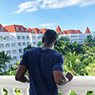 Chris Smith a.k.a. CLS, on vacation at the Grand Bahia Principe Jamaica in an Instagram post.
